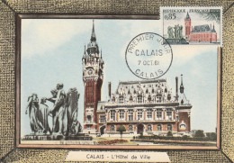 " CALAIS " Sur Carte Maximum De 1961 N° YT 1316. Voir état CM à Saisir !!! - Other & Unclassified