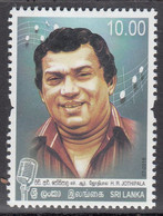 SRI LANKA, 2016, The 80th Anniversary Of The Birth Of Hettiarachchige Reginald Jothipala, 1936-1987, 1 V,  MNH,  (**) - Sri Lanka (Ceylon) (1948-...)