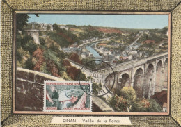 " DINAN / VALLEE DE LA RANCE " Sur Carte Maximum De 1961 N° YT 1315. Voir état CM à Saisir !!! - Ponti