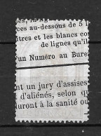 / France: Timbre Journaux N° 7 O - Zeitungsmarken (Streifbänder)