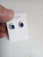 Boucle D'oreille Bleu - Aretes