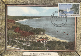 " ARCACHON " Sur Carte Maximum De 1961 N° YT 1312. Voir état CM à Saisir !!! - Other & Unclassified