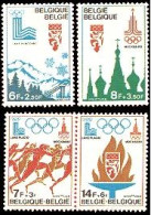 DEP1/S Bélgica Belgium  Nº1908/11  1978 JJOO De Lake Placid-Moscú 2 Sellos + H - Sonstige & Ohne Zuordnung