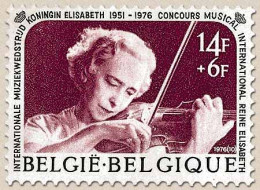 Bélgica - 1799 - 1976 25º Aniv. Concurso Musical Reina Elisabeth Reina Con Vio - Autres & Non Classés