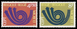 Bélgica - 1661/62 - 1973 Europa Corazón Postal Lujo - Andere & Zonder Classificatie