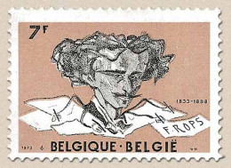 Bélgica - 1688 - 1973 75º Aniv. Muerte Del Pintor F. Rops Lujo - Autres & Non Classés