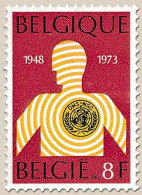 Bélgica - 1657 - 1973 25º Aniv. De La OMS Lujo - Autres & Non Classés