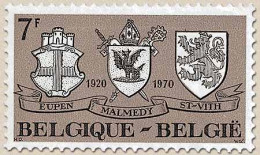 Bélgica - 1566 - 1970 Anexión De Eupen, Malmédy Y Saint-Vifh A Bélgica Escudos - Andere & Zonder Classificatie