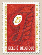 Bélgica - 1550 - 1970 25º Feria Inter. De Gand Logo Lujo - Otros & Sin Clasificación