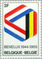 Bélgica - 1500 - 1969 25º Aniv. Del Benelux Banderas Lujo - Otros & Sin Clasificación