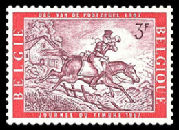 FAU5/S Bélgica Belgium  Nº 1413   1967   Día Del Sello Correo A Caballo Lujo - Otros & Sin Clasificación