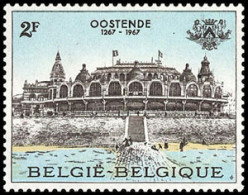 Bélgica - 1418 - 1967 7º Cent. Estatuto De Ostende El Viejo Kursaal Gravado Lu - Andere & Zonder Classificatie