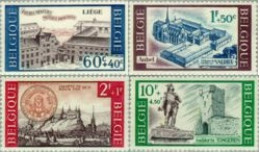 Bélgica - 1385/88 - 1966 Sorteo Obras Culturales Edificios Monumentos Lujo - Andere & Zonder Classificatie