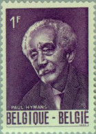 Bélgica - 1321 - 1965 Cent. Del Ministro Paul Hymans Retrato Lujo - Sonstige & Ohne Zuordnung