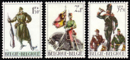 Bélgica - 1293/95 - 1964 50º Aniv. 1ª Guerra Mundial Soldados Lujo - Altri & Non Classificati