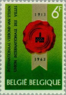 Bélgica - 1254 - 1963 Congreso Unión Inter. De Ciudades Bruselas Lujo - Altri & Non Classificati