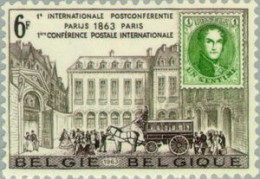 Bélgica - Correo Ordinario  - BE01250 - 1963 Cent 1ª Conferencia Postal París  - Andere & Zonder Classificatie