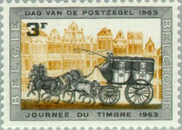 Bélgica - 1249 - 1963 Día Del Sello Carruaje Postal Lujo - Sonstige & Ohne Zuordnung