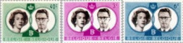 Bélgica - 1169/71 - 1960 Boda Real Fabiola Y Balduino I Lujo - Andere & Zonder Classificatie