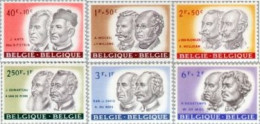 Bélgica - 1176/81 - 1961 Obras Culturales Efigies Diversas Lujo - Sonstige & Ohne Zuordnung