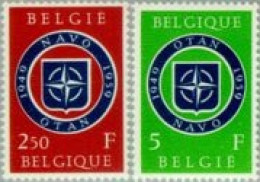 Bélgica - 1094/95 - 1959 10º Aniv. De La OTAN Lujo - Otros & Sin Clasificación