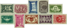 Bélgica - 1053/62 - 1958 Expo. Universal De Bruselas Serie Naciones Unidas Luj - Otros & Sin Clasificación