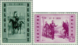 Bélgica Belgium  1020/21  1957  125º Aniv. Llegada Leopoldo I Lujo - Autres & Non Classés