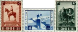 Bélgica - 938/40 - 1954 Monumento 20º Aniv. MuertebAlberto I Namur Lujo - Otros & Sin Clasificación