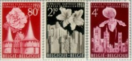 Bélgica - 961/63 - 1955 Florales Flora Lujo - Otros & Sin Clasificación