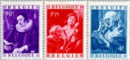 Bélgica - 792/94 - 1949 Por Las Obras Culturales Cuadros De Jacob Jordaens Fij - Andere & Zonder Classificatie