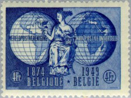 Bélgica 812 1949 75º Aniv. Del UPU MH - Autres & Non Classés