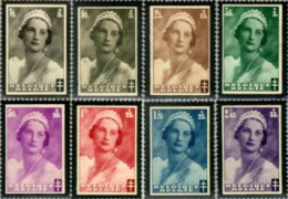Bélgica - 411/18 - 1935 Muerte De La Reina Astrid Lujo - Otros & Sin Clasificación