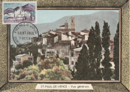 " SAINT-PAUL-DE-VENCE " Sur Carte Maximum De 1961 N° YT 1311. Voir état CM à Saisir !!! - Altri & Non Classificati