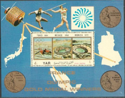 Yemen 1972, Olympic Games In Munich, Blue BF - Yémen