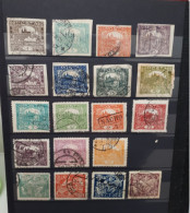 Timbres Tchécoslovaquie :  1919 - 1920 Yt N° 1, 4, 7, 11, 15, 16, 18, 19, 29...  & - Gebraucht