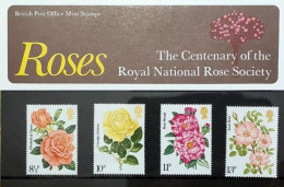 1976 Stamp Presentation Pack Roses Number 81 HRD4 - Presentation Packs