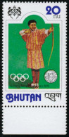 DEP4 Bhutan  Nº 522 Deportes Tiro Con Arco MNH - Bhoutan