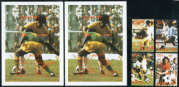 DEP5 Bhutan  Nº 558/61 + HB 82/83 Deportes Fútbol  MNH - Bhoutan