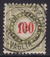 Schweiz: Portomarke SBK-Nr. 21GcK (Rahmen Hellgrünlicholiv, 1903-1905) BELLINZONA 25.I.12 ... -VAGLIA - Postage Due