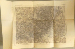 Karte Des Deutschen Reiches N° 642 : GUEBWILLER 68 - 1/100 000ème - 1889/1908. - Cartes Topographiques