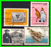 COLOMBIA ( AMERICA ) LOTE DE SELLOS DE DIFERENTES AÑOS Y VALORES . - Colombia