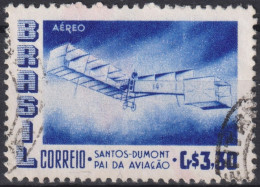 1956 Brasilien AEREO ° Mi:BR 903, Sn:BR C83, Yt:BR PA70, Santos-Dumont's 1906 Biplane "14 Bis" - Gebruikt