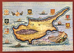 Cipro - Mappa Di Cipro (c94) - Chipre