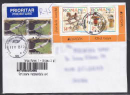 Romania Nice Franked Cover To Serbia - Brieven En Documenten