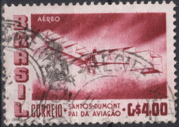 1956 Brasilien AEREO ° Mi:BR 904, Sn:BR C84, Yt:BR PA71, Santos-Dumont's 1906 Biplane "14 Bis" - Posta Aerea