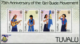 TUVALU - 1985 - SOUVENIR SHEET MNH ** - 75 Years Of The Girl Guide Movement - Tuvalu