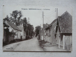 RARE - CPA 80 SOMME - SAINT-RIQUIER : Le Faubourg - Saint Riquier