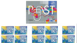 GREECE  2013     BOOKLET    SELF - ADHESIVE   STAMPS     FROM  THE  PHYSICAL  TO  THE  DIGITAL  POST - Postzegelboekjes