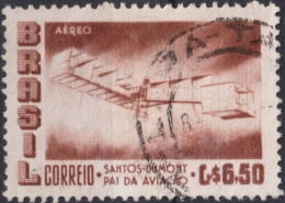 1956 Brasilien AEREO ° Mi:BR 905, Sn:BR C85, Yt:BR PA72, Santos-Dumont's 1906 Biplane "14 Bis" - Gebruikt