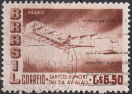 1956 Brasilien AEREO ° Mi:BR 905, Sn:BR C85, Yt:BR PA72, Santos-Dumont's 1906 Biplane "14 Bis" - Usados